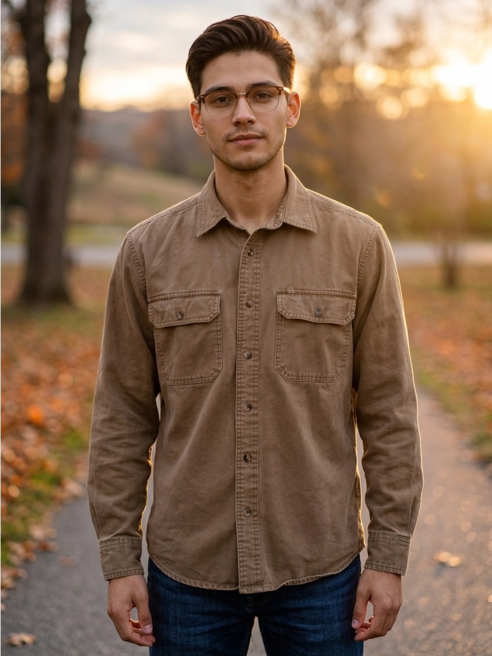 Men's CABELA'S Work Wear Hunting Heavy Cotton Canvas Button Up Shirt Size Small